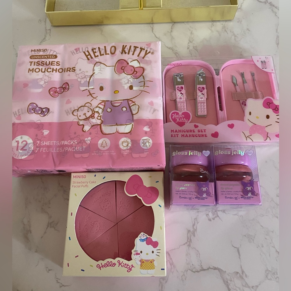 Authentic Hello Kitty Manicure Set and Accessories(Bundle)